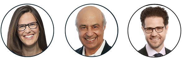 Carolyn Dewar, Vik Malhotra, and Kurt Strovink
